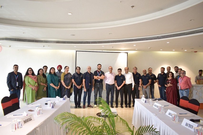 UditSheth's tweet photo. We welcome Hon.’ Director General Sports Authority of India Sh Sandip Pradhanji to our Annual Meeting of @SportscomC , held at the National Games 2022 in #Ahmedabad.

Important to build a Sports Economy in India 🇮🇳 

#sport #development #AatmanirbharBharat #ekaarena #transstadia https://t.co/xwMzsL4nvY