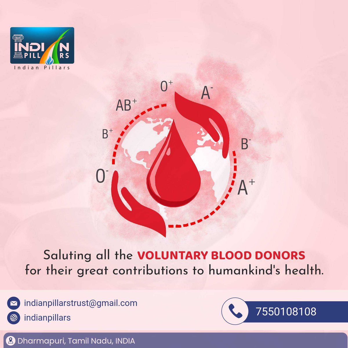 Indianpillars's tweet photo. #NationalVoluntaryBloodDonationDay #BloodDonation #BloodDonationDay #IndianPillars #Born2save #Born2SaveLife #VoluntaryBloodDonation #BloodDonor #DonateBlood https://t.co/5mtZDDwdBF