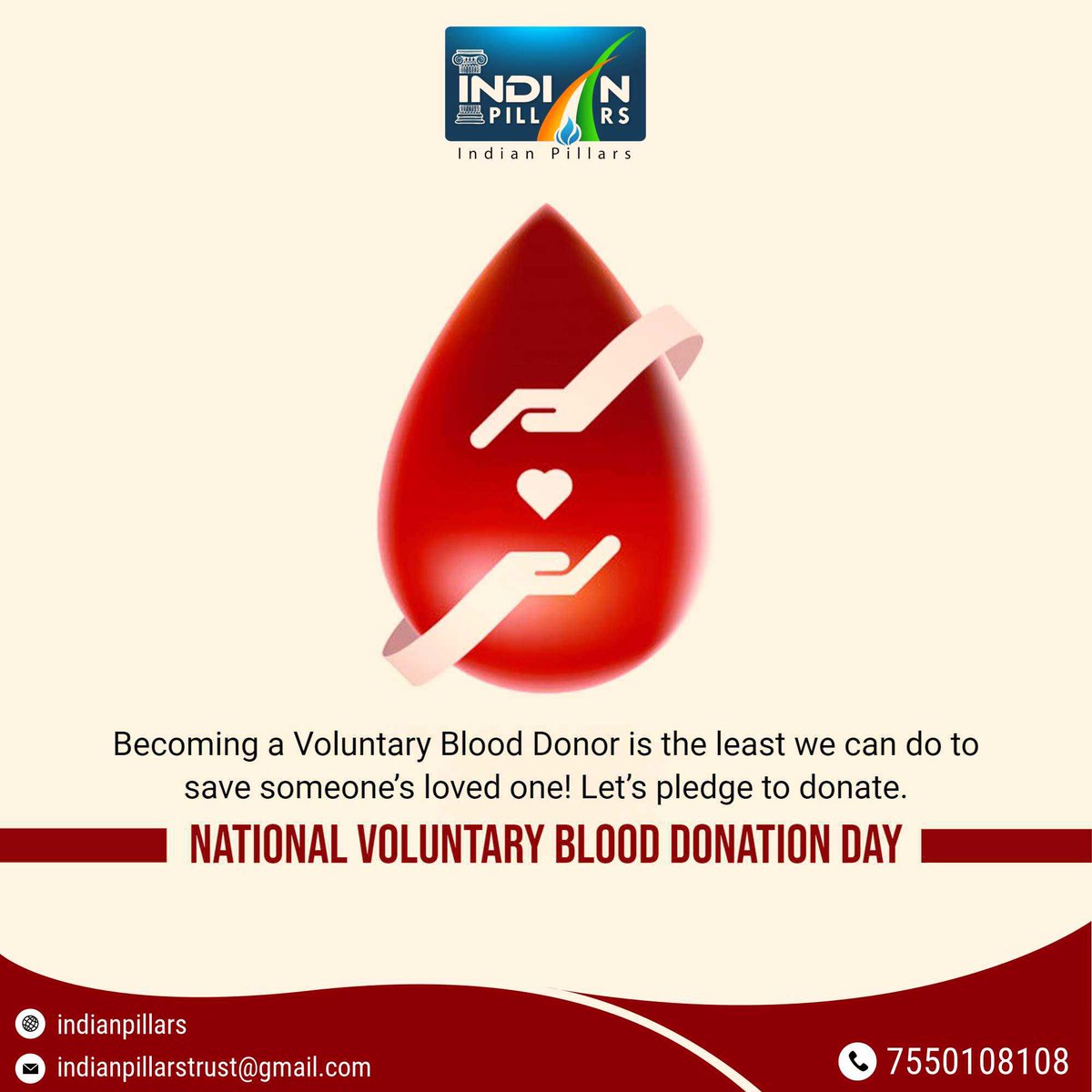 Indianpillars's tweet photo. #NationalVoluntaryBloodDonationDay #BloodDonation #BloodDonationDay #IndianPillars #Born2save #Born2SaveLife #VoluntaryBloodDonation #BloodDonor #DonateBlood https://t.co/ViAPn7zkxV