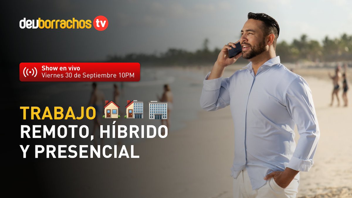 DevBorrachosTV's tweet photo. En este episodio de #DevBorrachosTV estaremos hablando sobre las diferentes modalidades de trabajo en el 2022 y como estas ofrecen pros y contras para los trabajadores.  📺

Sintoniza hoy viernes a la 10pm. Traigan su trago. 🍺

🔗 https://t.co/PubHlpQx7q https://t.co/SfOd2vJ480