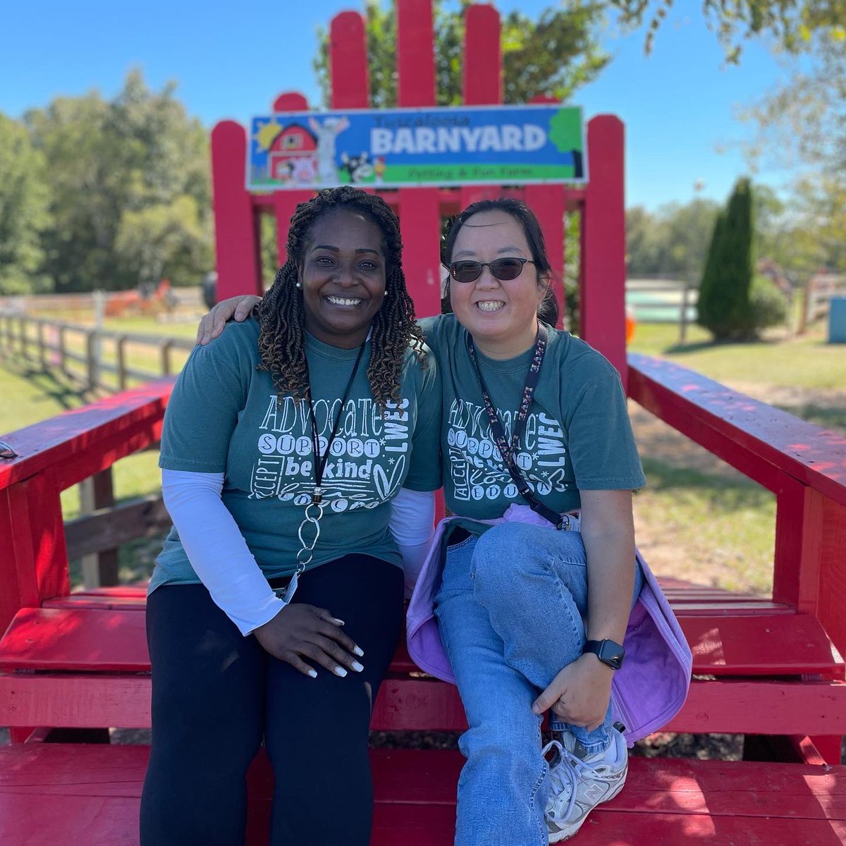 wrblack79's tweet photo. My First Tuscaloosa Barnyard Field Trip day with our Lloyd Wood Pre-k kiddos, their families, and the crew!!! Such a fun-filled day!!!🥰🐴🐓🐔🐷🐄 https://t.co/kALSu1kBq2