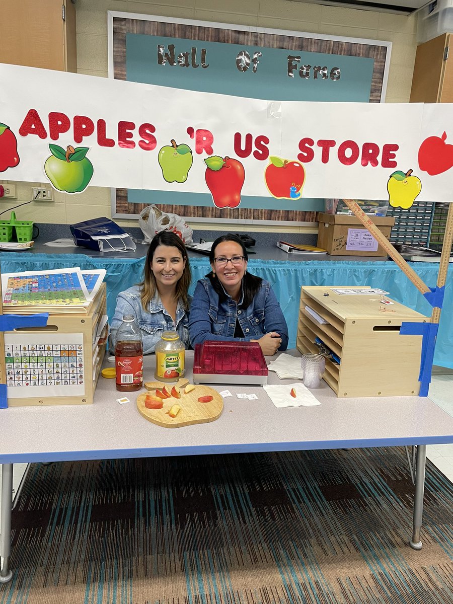 Students created their own apple store this morning! The grand opening was a huge success! Students bought and taste tested apple foods. Then they wrote about their experiences! #ASD4ALL #LakeParkPanthers