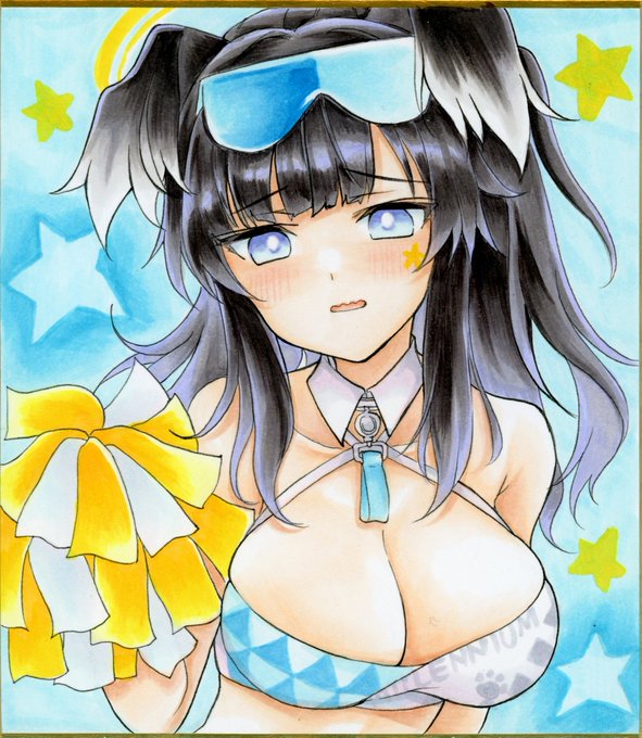 チアヒビキ
#ブルアカ
#コピックイラスト 