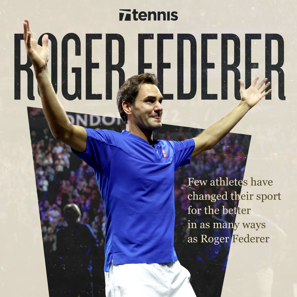 A legend and an icon.

No one will impact the sport on and off the court again like @RogerFederer 🙏