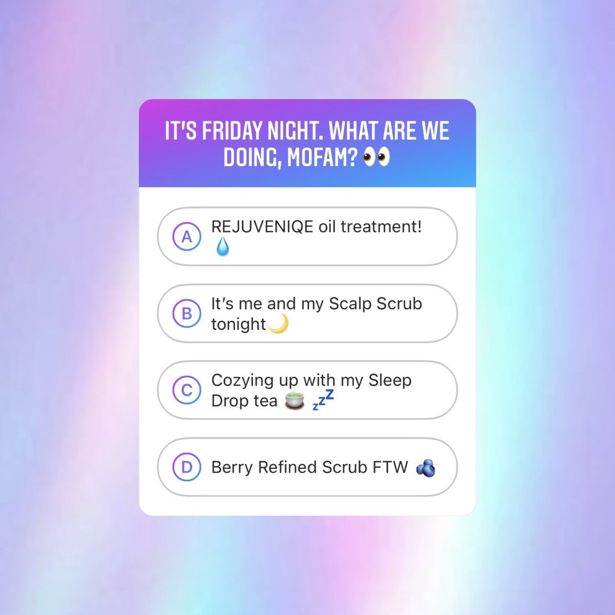 MONATOfficial's tweet photo. It’s a #Fridaynight in — what are we doing, #MOfam 👀? Let us know in the comments! 👇🏼👇🏽👇🏿 💜✨ #HelloWeekend https://t.co/8mYwWl2qHT