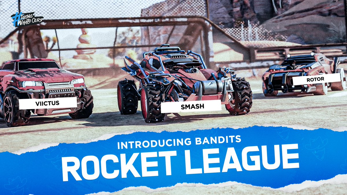Bandits ๐ค (@banditsesc) on Twitter photo We would like to introduce our new Rocket League team for the 22-23 RLCS season ๐ค
<a href="/Smash_OCE/">Smash</a>
<a href="/ViictusRL/">Viictus ๐</a>
@RoToRZ7
#TakingWhatsOurs | <a href="/hypadz/">Hypadz Au</a> | <a href="/JUICDenergy/">JUICD Energy</a> | <a href="/TrueApparelCo/">True Apparel</a> We would like to introduce our new Rocket League team for the 22-23 RLCS season ๐ค
<a href="/Smash_OCE/">Smash</a>
<a href="/ViictusRL/">Viictus ๐</a>
@RoToRZ7
#TakingWhatsOurs | <a href="/hypadz/">Hypadz Au</a> | <a href="/JUICDenergy/">JUICD Energy</a> | <a href="/TrueApparelCo/">True Apparel</a>