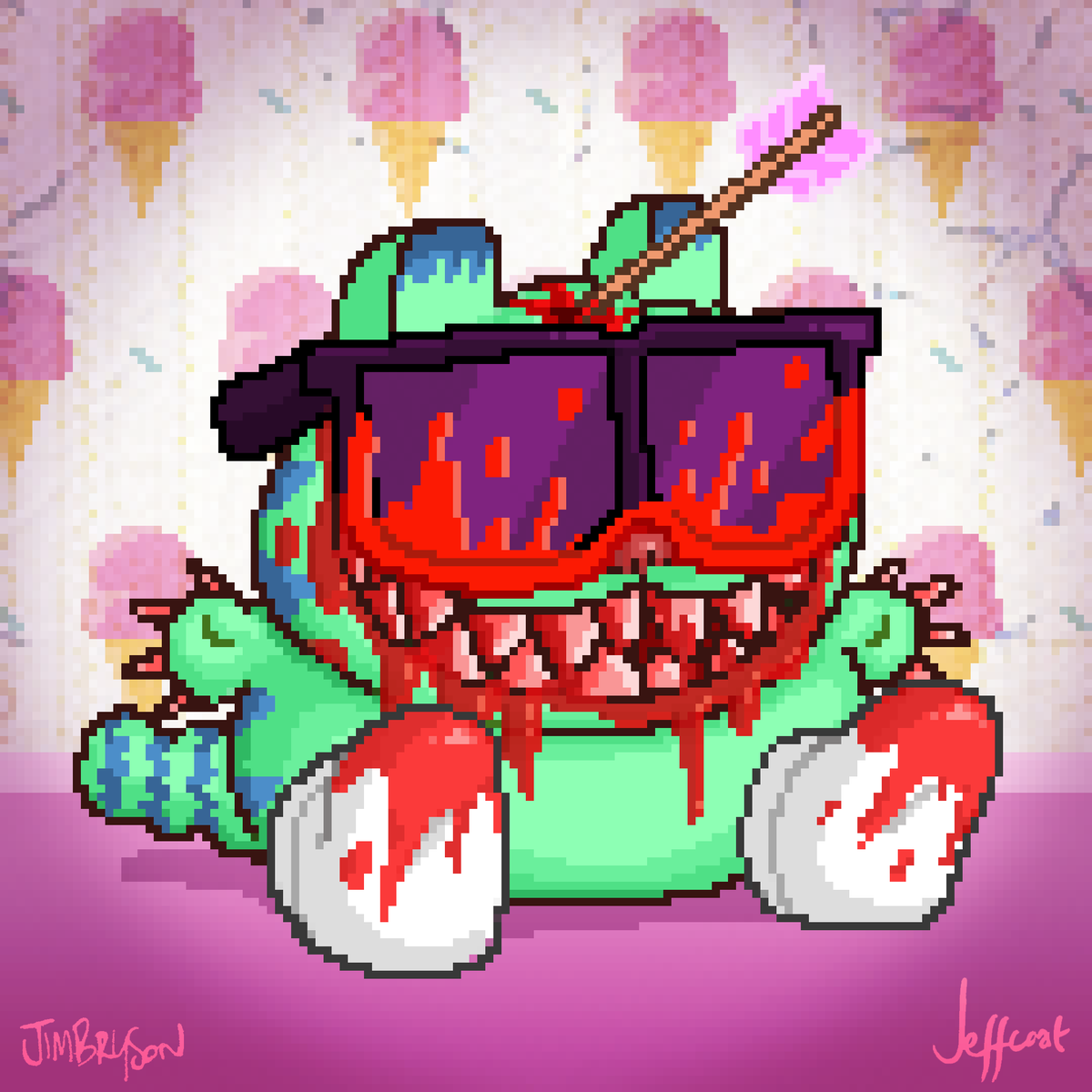 Just read in <a href="/GORECATS/">GCATS🩸</a> that <a href="/StudioNX/">StudioNX</a> has been crushing it!   Can't wait to see you share more of your art with the world.🗺️  Proud to have these signatures💎