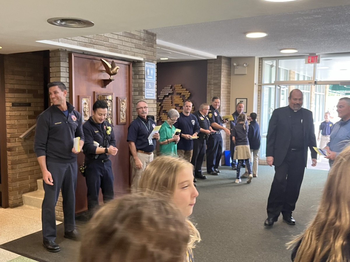 Today we celebrated our First Responders with a prayer service. Thank you for keeping us safe.