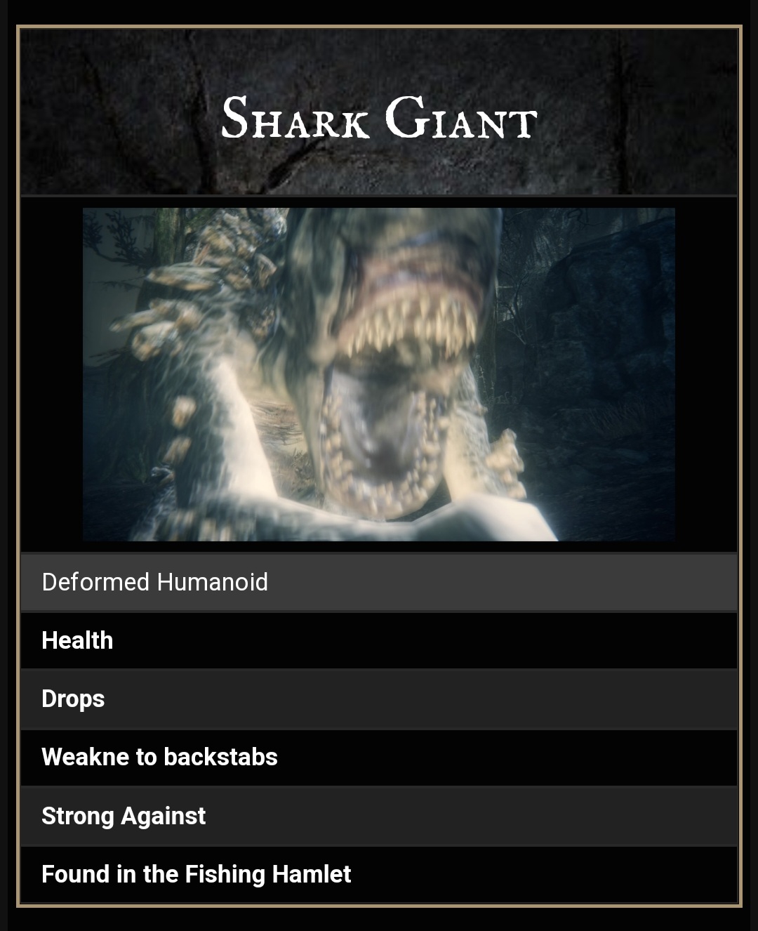 Shark-Giant  Bloodborne Wiki