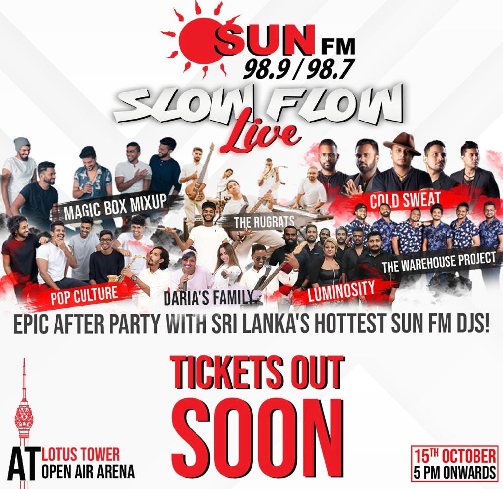 sunfmlk's tweet photo. SUN FM PROUDLY PRESENTS - SLOW FLOW LIVE
FEATURING: MAGIC BOX MIXUP.... COLD SWEAT...…THE WAREHOUSE PROJECT... THE RUGRATS… DARIA'S FAMILY...….. POPCULTURE AND LUMINOSITY!
TICKETS OUT SOON!
#SlowFlowLive #Concert #SunFm #Radio #Entertainment https://t.co/VVQL32ElEG