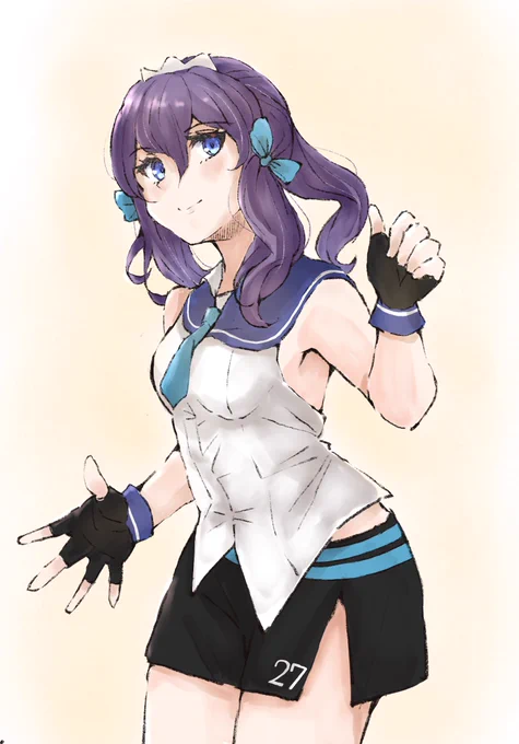 【Procreateで練習rkgk】ワンドロのお題を借りて新艦のラングレーちゃんです!(∩'∀`)∩勝気な口調も魅力的ですネ!さて個人的にラングレーといえば日産、と思い浮かべた方は少なからずいるハズ・・・w#艦これ  #ラングレー 