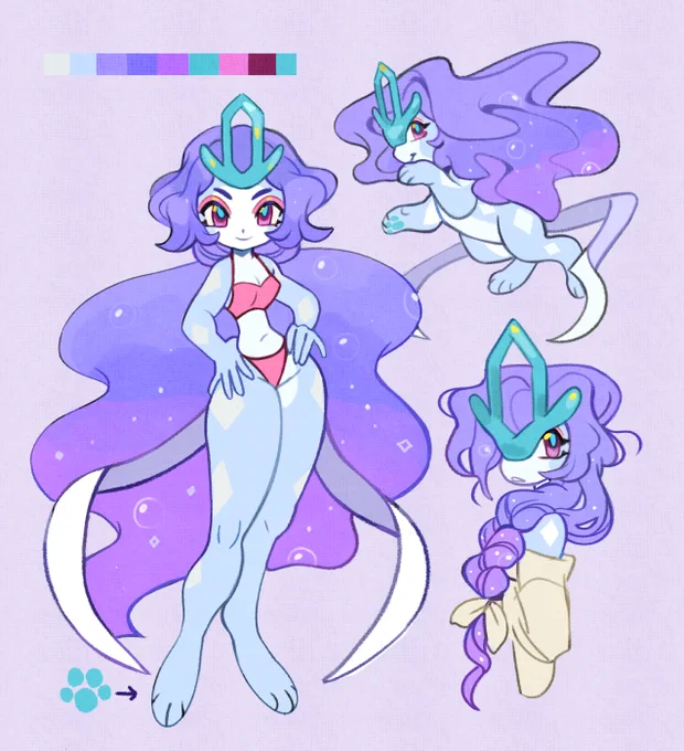 Suicune design for @/oolongrrl! 