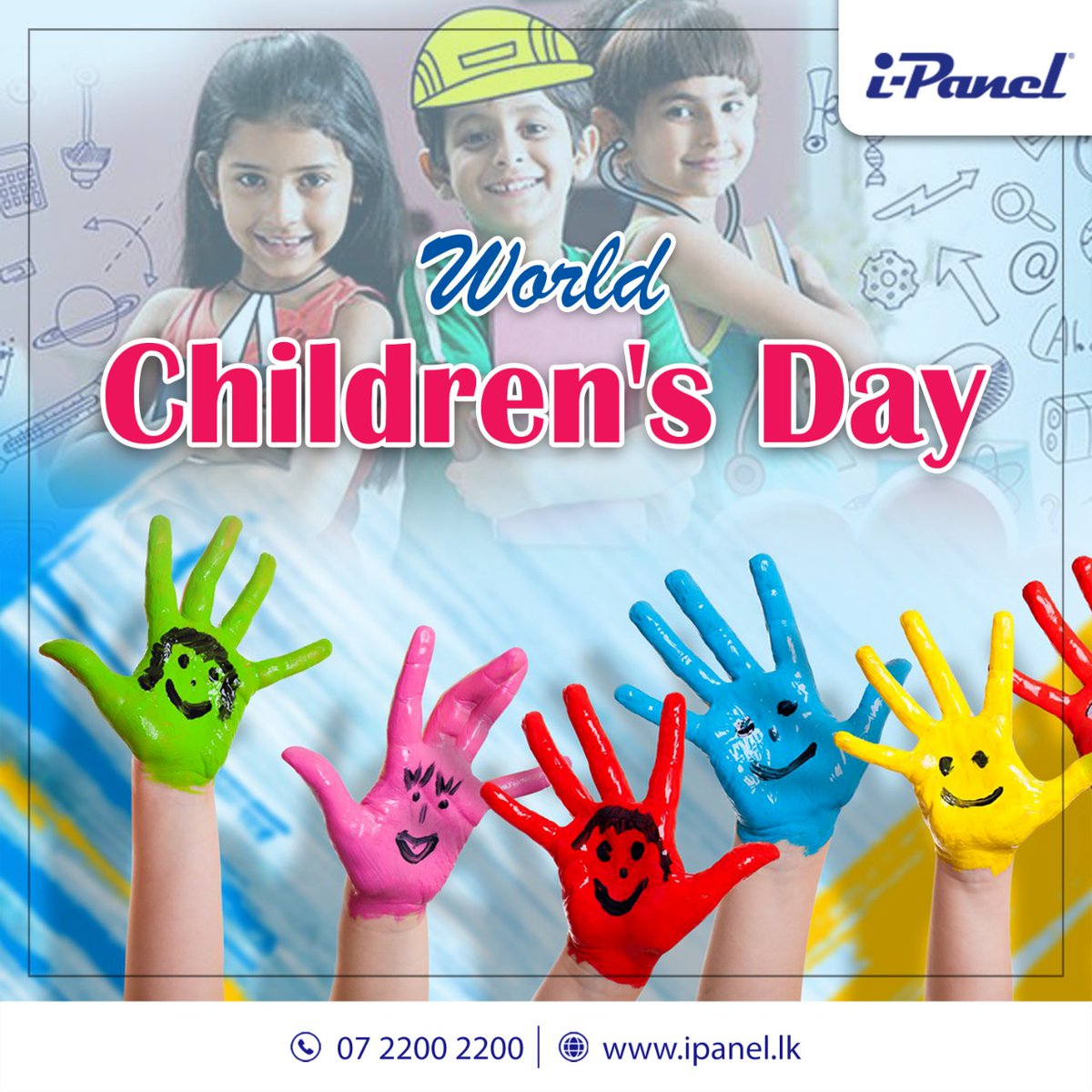 iPanelOfficial's tweet photo. Children are world's best hope for the future...
World Children's Day 2022!

#worldchildrensday2022 #environmentallyfriendly #greenlabelledproduct #greenproduct #madeinsrilanka🇱🇰 #panel #panelsolution #numberonepanel #ipanel #ideagroup #idea #ideaindustries #SaveTreesWithIDEA https://t.co/80kI2wvzh4