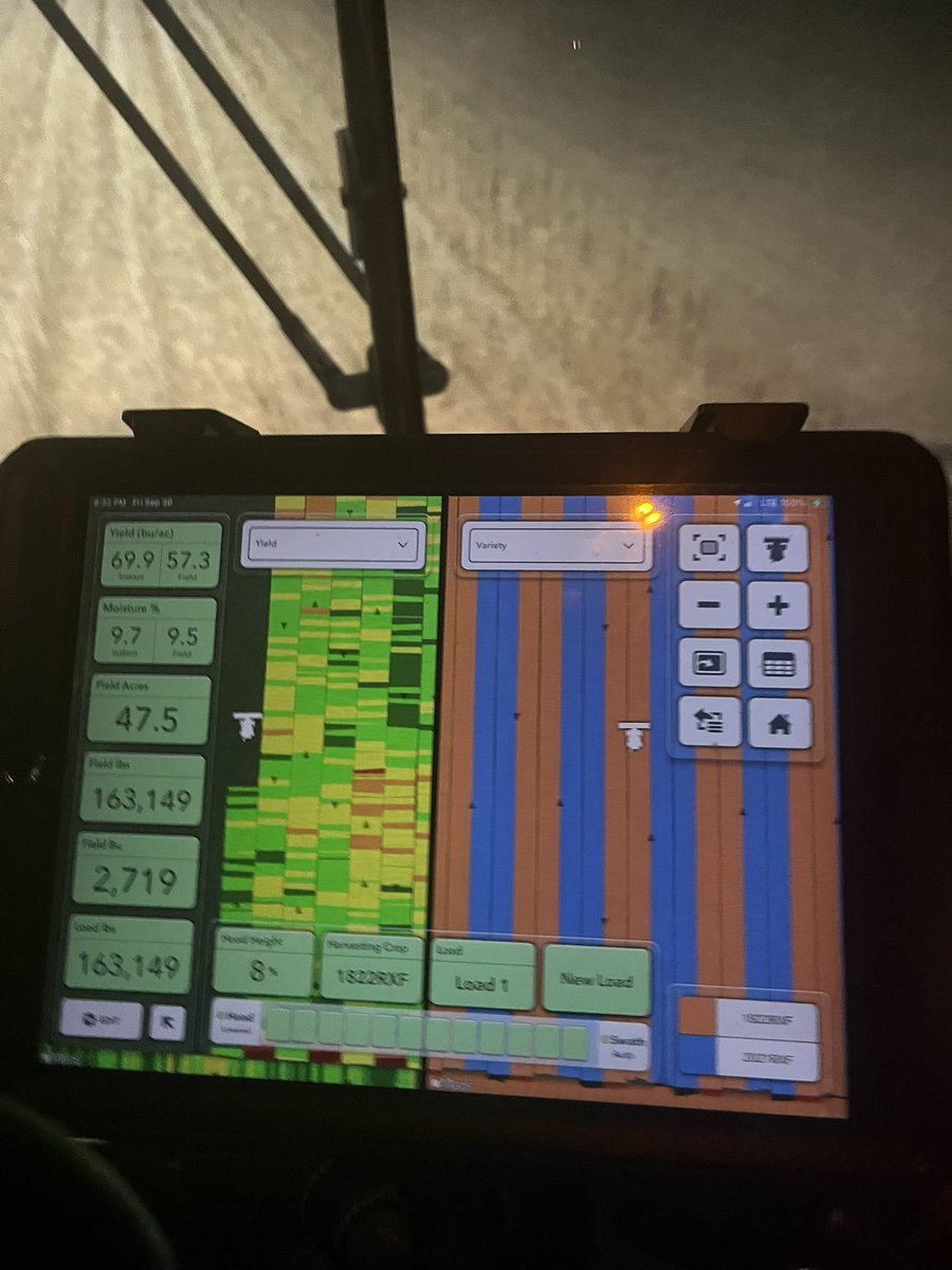 Harvesting soybean trials. Good trails start with good data. All my fields information at my fingertips.