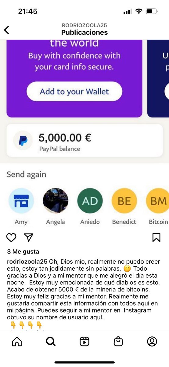 Hackearon mi cuenta de instagram..  quien puede difundir y denunciar se agradece están publicando algún tipo de estafa. GRACIAS