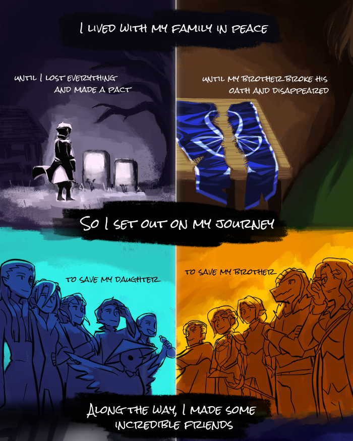dndquail's tweet photo. "Altair and Soleil—heroes of shadow and light. Parallel souls brought together by a fate defying wish."
#DnD #DnD5e https://t.co/5z9AV7STqK