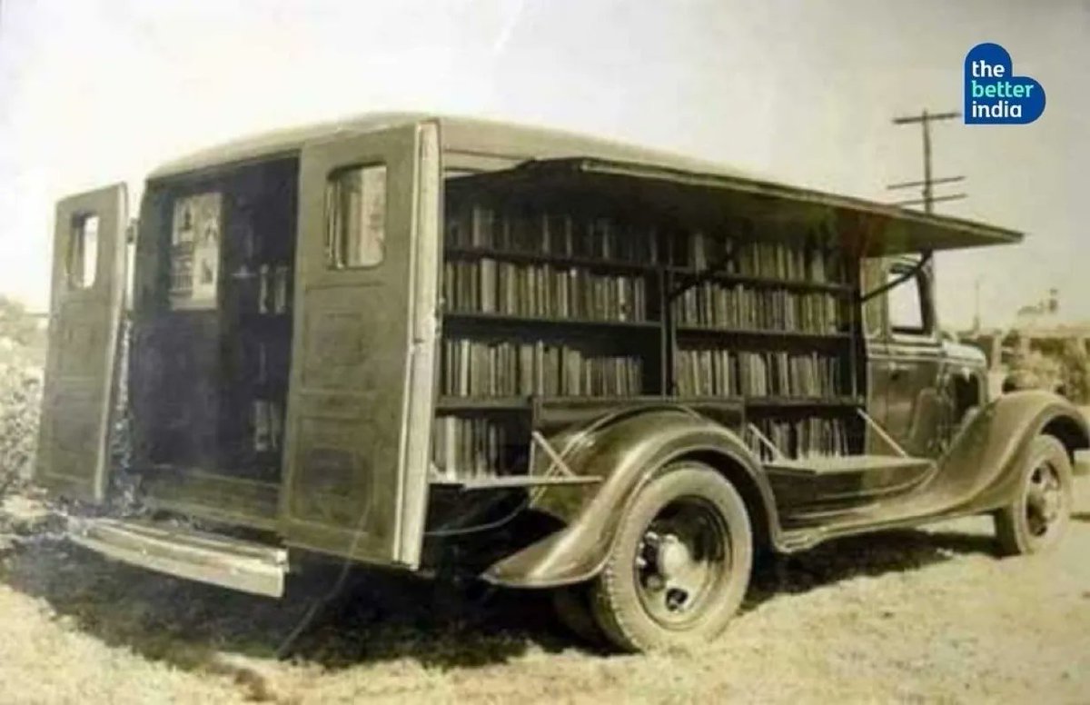 The state of Baroda introduced free and compulsory primary education in India  🇮🇳 for the first time in 1906. 

At a time when motorized vehicles were rare, the Maharaja Sayajirao Gaekwad III of Baroda in what is today Gujarat introduced 500 mobile public libraries on wheels!