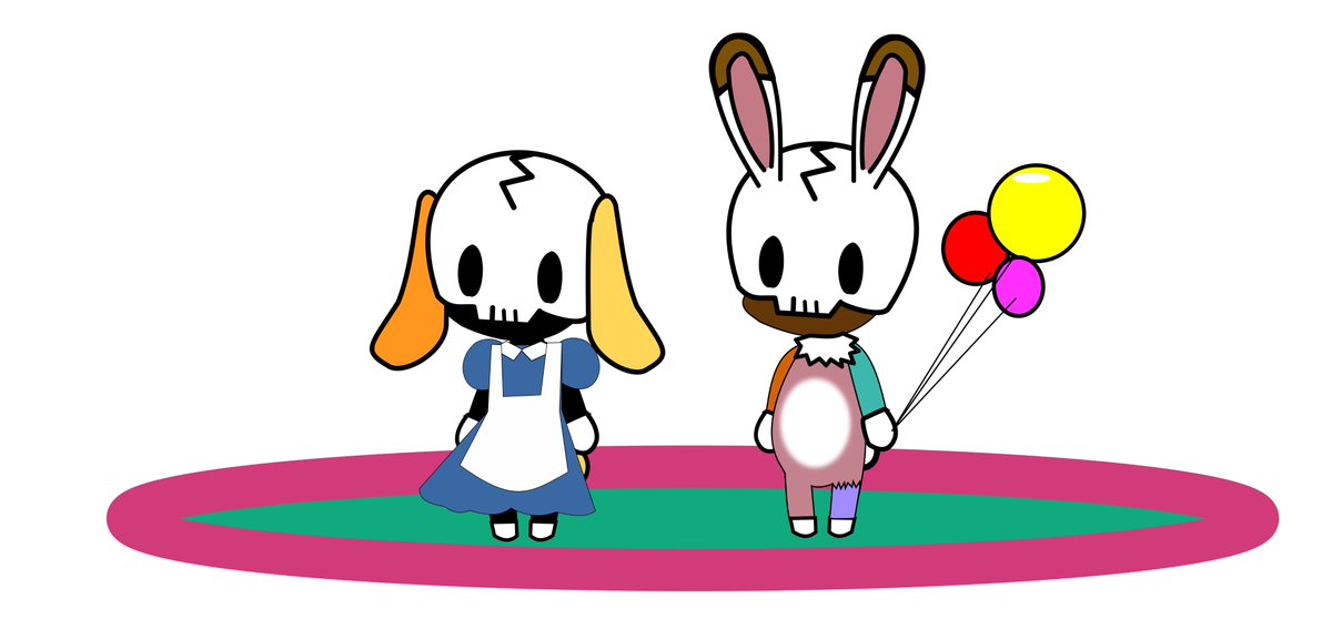 8YXr3HDQx6EZm43's tweet photo. ＃イラスト　＃デジタル　＃オリジナル　＃オリキャラ　＃SpookyAnimals
SpookyAnimals
に新しく二匹が仲間入り
実は二匹は・・・　
《兄妹》なんです‼
キャラ設定はコメントへ
1/3 https://t.co/Xz3zWph8HC
