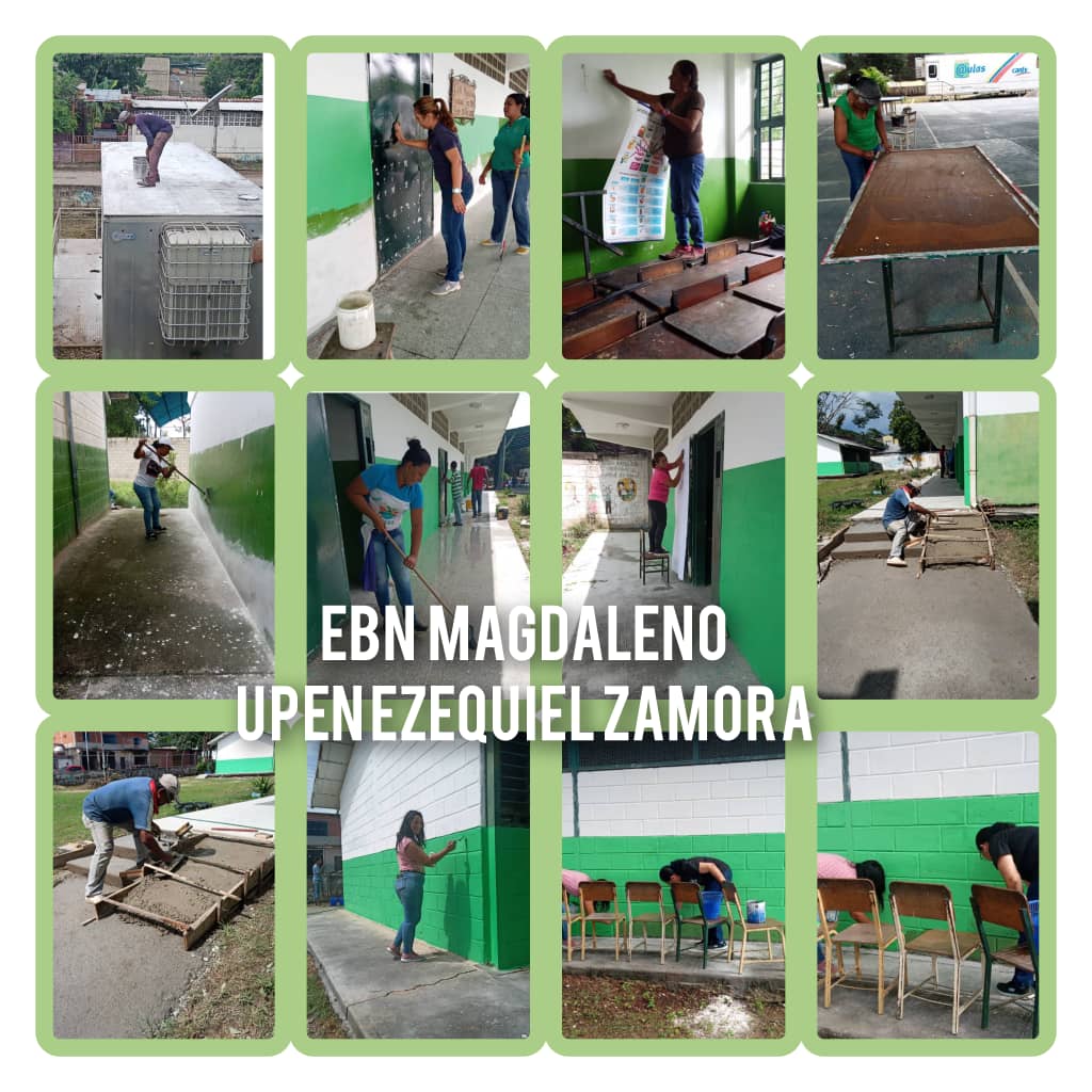 7CircuitoZamora's tweet photo. #30DeSep 
#ElOrinocoYElMagdalena 
#AraguaEsEducación EBN Magdaleno Y UPEN Ezequiel Zamora Parroquia Magdaleno Municipio Bolivariano Ezequiel Zamora Correa Activos en Elaboración de Carteleras, Mantenimiento Y Trabajos de Albañilería. https://t.co/x0oJjTQQuM