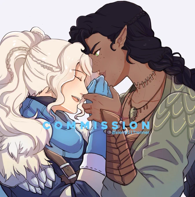 YCH commission done!  For  her Oc's Runa and Shevon  Thank you for your huge patience!  