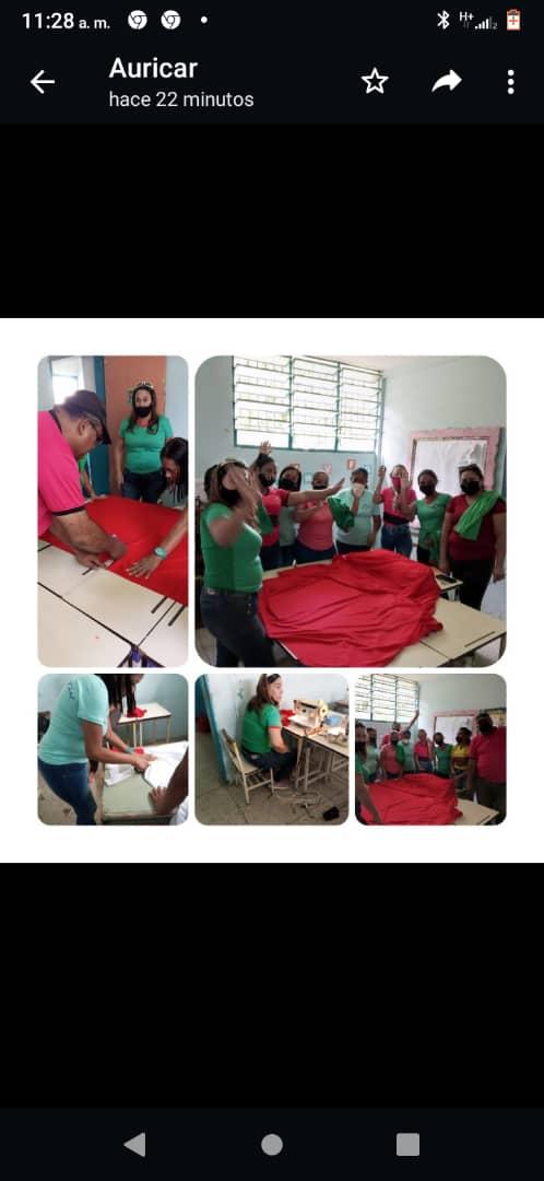 7CircuitoZamora's tweet photo. #30DeSep 
#ElOrinocoYElMagdalena 
#AraguaEsEducación IEE Magdaleno Municipio Bolivariano Ezequiel Zamora Correa I Taller de Corte Y Confección Elaboración de Franelas De Navidad. https://t.co/JKDMzCmp3Y