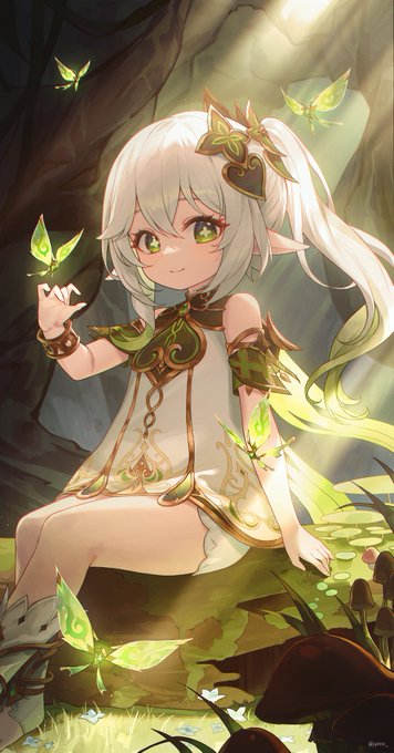 原神　スリーブ　ナヒーダ　フリーナ　宵宮　夏 原神】 ナヒーダ スリーブの通販 はちみつ（1318780733） | magi