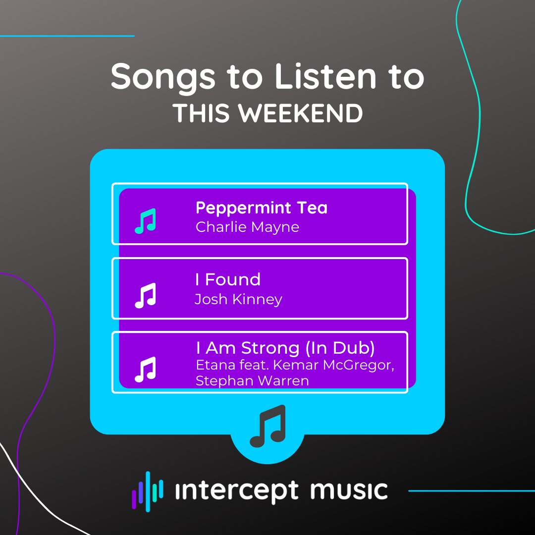 Intercept_Music's tweet image. Intercept has had some KILLER releases today - don't forget to check out these tracks this weekend! 💯💯💯 

#InterceptMusic #Indie #NewMusic
