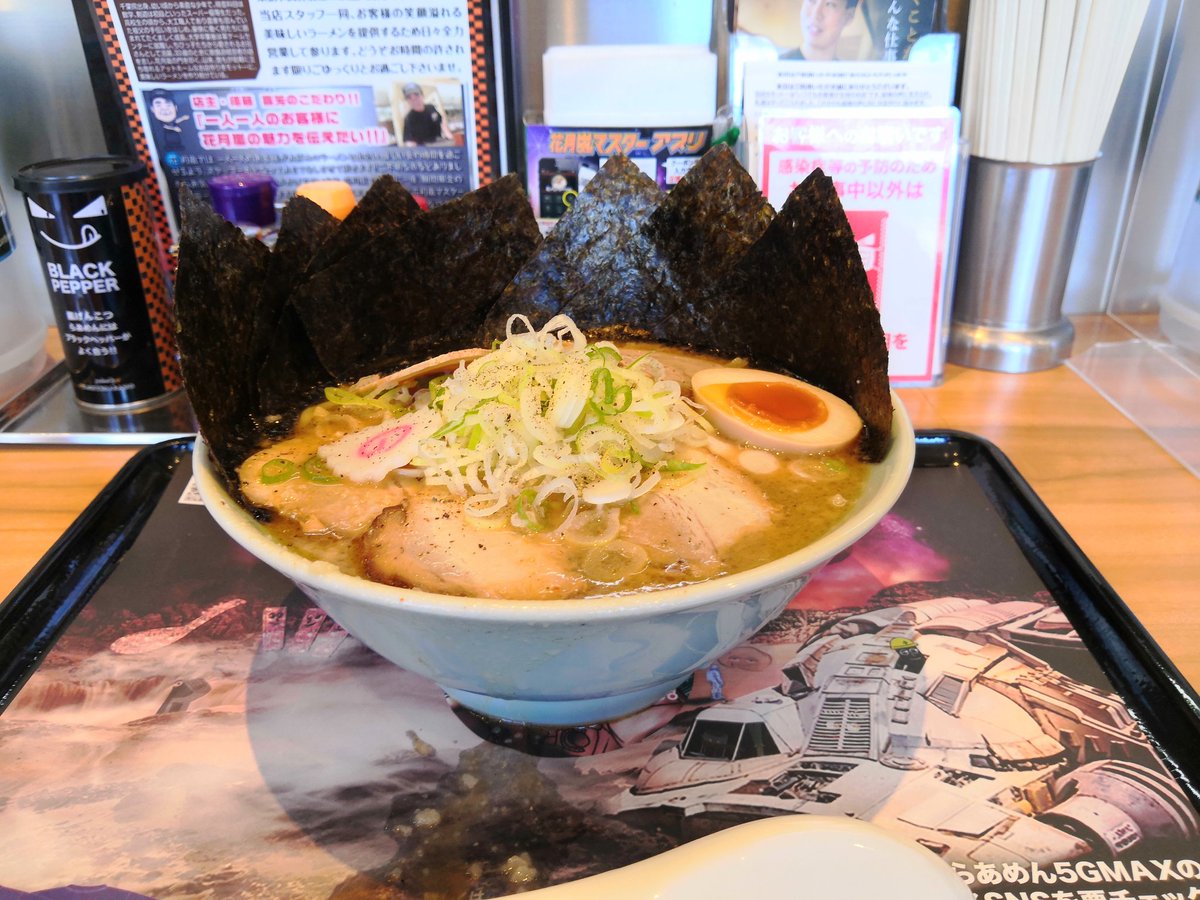 nyainyainainai's tweet photo. 最近のラーメンっす!
#花月嵐 #5GMAX #横浜家
抜歯してからの初ラーメンっす!
😉 https://t.co/ugpxOsRzfA