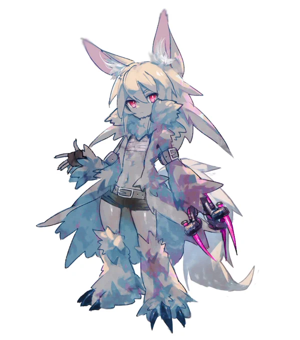 シルエットはいい感じのケモノ #イラスト 