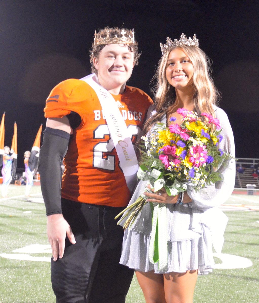 Congrats to Waterloo High School Homecoming King and Queen Evan Davis and Kira Stierwalt, who were crowned at halftime of Friday's <a href="/Football2Whs/">WHS Football</a> game.