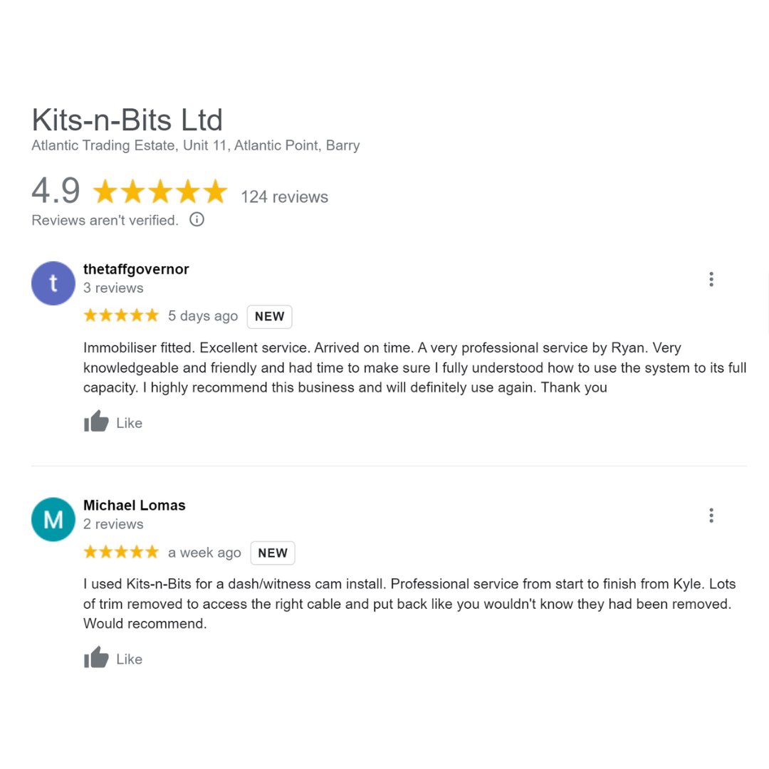 KitsnBits's tweet photo. Two more fantastic reviews in this week! 👏👏👏👏 #TeamKnB is smashing it!
⭐Excellent service
⭐Arrived on time
⭐Knowledgable
⭐Friendly
⭐Professional
We'll take that!
#CarTechnology #VehicleAccessories #AfterSalesTech #SouthWales https://t.co/rOCw3nx2Dm