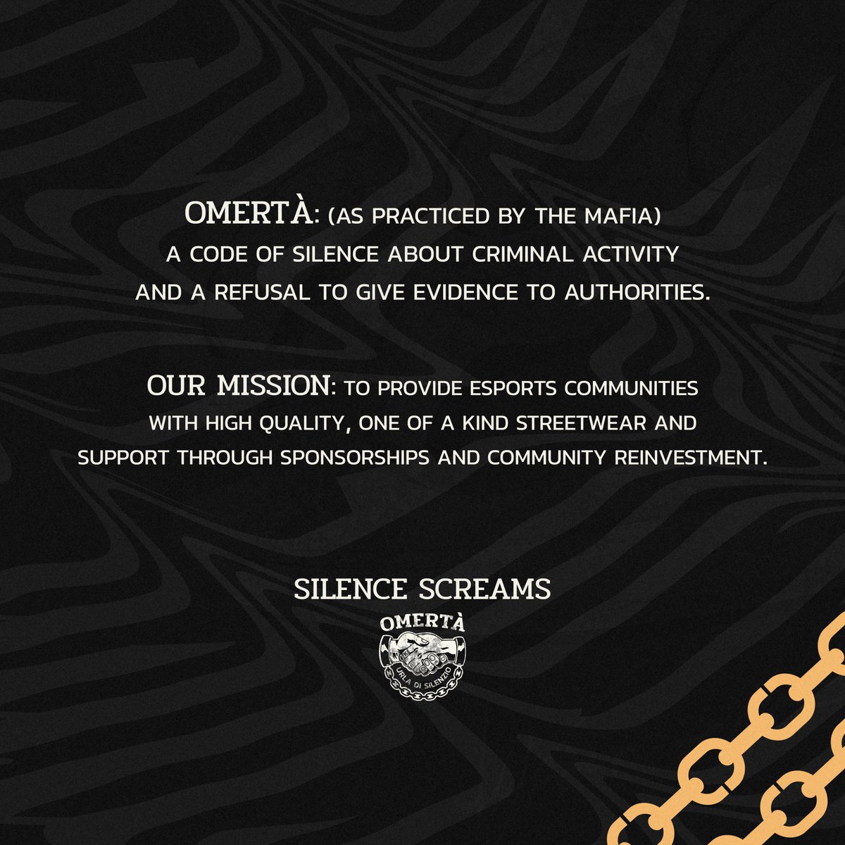 Omertà tweet media