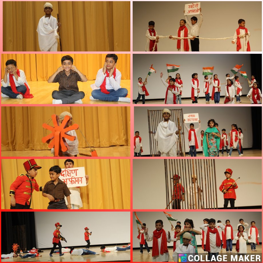 mapsavschool's tweet photo. #Gandhijayanticelebration #cleanlinessdrive #specialassembly #musicalballet @mapsavschool #Aiminmind tiny tots engaged in various activities like collage making, poster making & pen holders. It was a great pleasure watching them performing all these activities @Dir_Education https://t.co/XxU85g4CUR