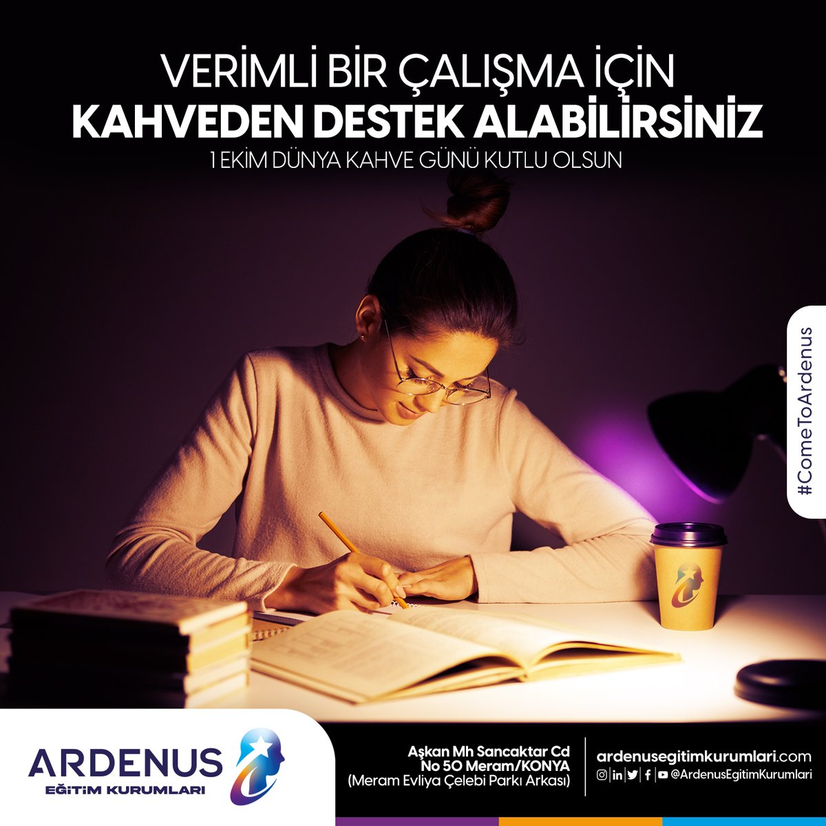 ArdenusEgitim's tweet photo. Bugün, öğrencilerin en güzel motivasyon kaynağı, çalışma masalarının olmazsa olması Kahve'nin Günü 😊 1 Ekim Dünya Kahve Günü kutlu olsun! ☕

#Ardenus #ArdenusEğitim #ArdenusEğitimKurumları #Konya #ÖzelEğitimKursu #EtütMerkezi #EğitimKurumu #EğitimDanışmanlığı #DünyaKahveGünü https://t.co/o8GadRB3NF
