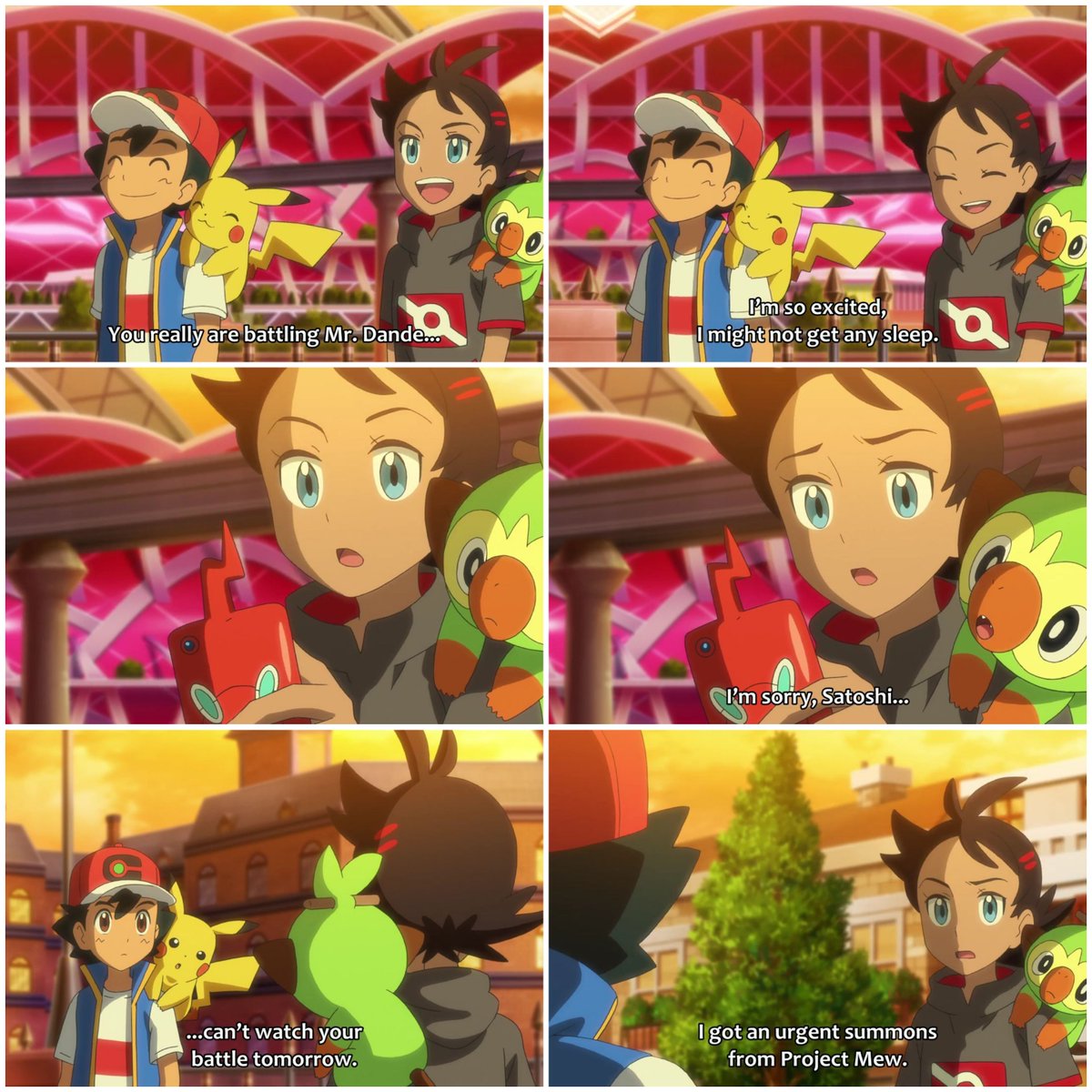 POKEPRINCESAM1's tweet photo. #MasterTournament #PWC #WCS
#ProjectMew
#Ash is having the final Battle against #Leon tomorrow
At the same time, #Goh has been summoned for his research
Both part ways
Maybe, their next meeting may happen after few episodes or in next season
#anipoke #anipokespoilers #pokemon https://t.co/dU6dEnciqP