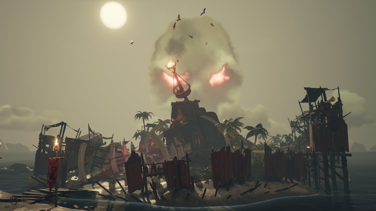 A gloomy cloud foreshadowing something interesting

#SoTShot theme: Striking Skeletons
<a href="/SeaOfThieves/">Sea of Thieves</a> #SeaOfThieves