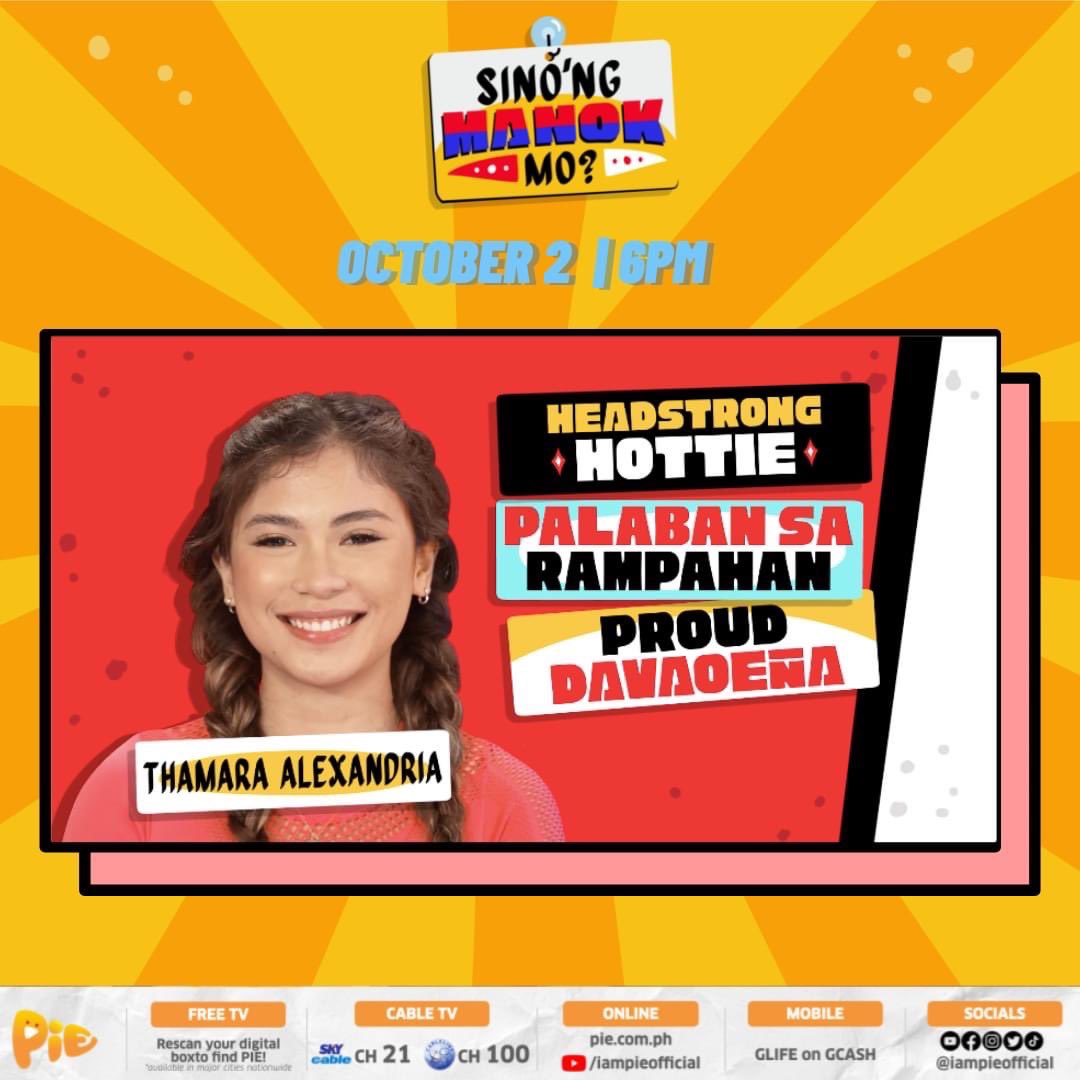starhuntabscbn's tweet photo. STRONG NA SEXY O HEADSTRONG HOTTIE? 

Sa Sunday na, October 2, ang inaabangang banggaan sa studio between Ashley Samantha Colet at Thamara Alexandria sa #SinongManokMo, 6PM! 🐓

For sure magiging masaya 'to kaya piliin na ang 'manok' mo? Pula ka ba or puti? https://t.co/FuvmusMXVh
