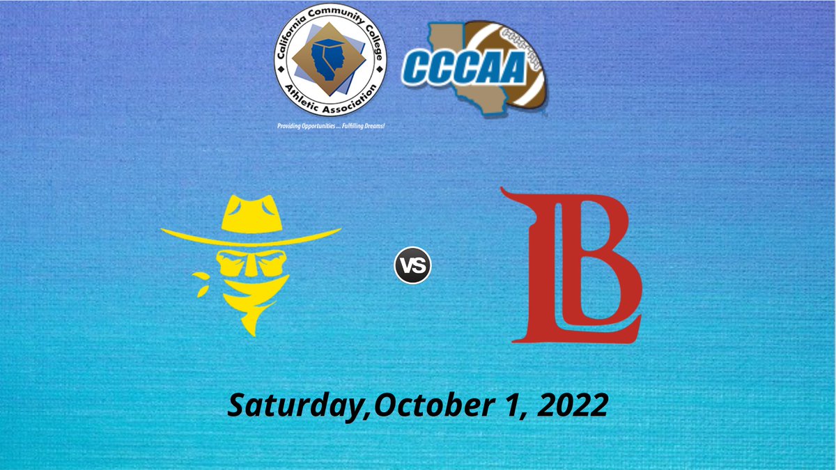 CCCAAFootball1's tweet photo. Golden West vs Long Beach | CCCAA Football
🗓 on Saturday, October 1
⏰ 6:00 PM
📺 https://t.co/ED1cTm1B74
@LBCityCollege @lbccvikings @VGOH_LBCC @CoachSilvernail @CoachFlynn_LBCC @CoachSBarbee @CoachSteveR51 @_1egendary @D_WestXVII @BradQuay @danthony4jones https://t.co/BNiXMVuAME