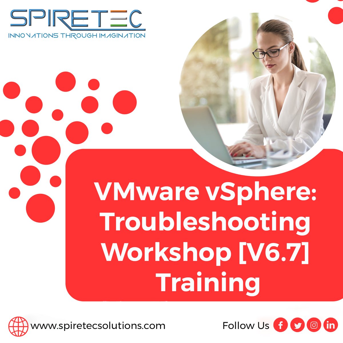 Spiretec_Train's tweet photo. Acclerate Your Learning Journey with SpireTec Solution
VMware vSphere: Troubleshooting V7 Training Course
After this training, aspirants will be able to confidently face the challenges in the VMware vSphereยฎ 7.x environment.
Visit at: https://t.co/oJhKa7YiKW
#vmwaretraining https://t.co/dwRKjdZiVZ