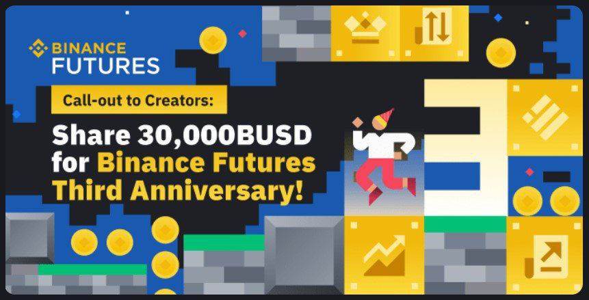 🥳🥳🥳To celebrate Binance Futures' third anniversary, Binance Futures is organizing a Content Creator Activity, which is open to all users! Joined now guys! #BinanceFuturesTurns3 <a href="/SashaVolkoff1/">Sasha Volkoff 9000🔺</a> <a href="/DimiBin/">Dimi Woo (✸,✸).sand</a> <a href="/matvey38451987/">🫎 ETHGas ⛽</a>