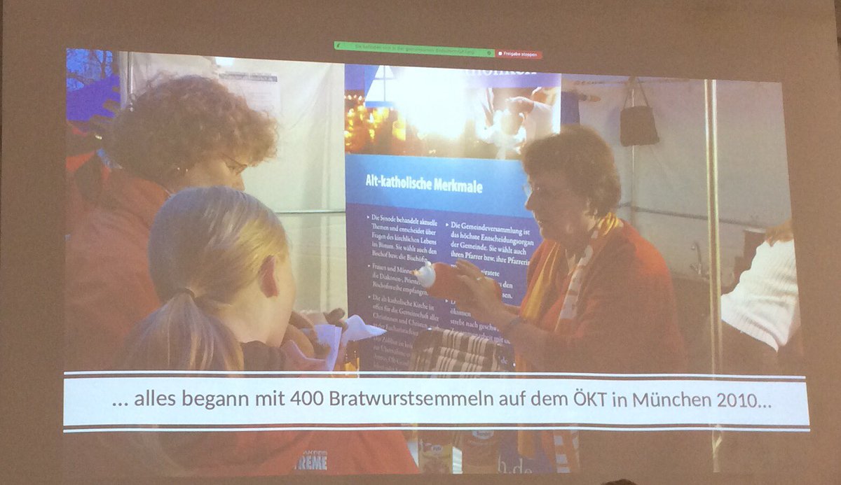 MelArens's tweet photo. #Fundraising in der Gemeinde Augsburg. Pfarrerin Caspari: Wer innerhalb von einer Stunde 400 Bratwurstsemmeln verkaufen kann, kann auch eine Kirche bauen. - Fundraising stärkt das Selbstbewusstsein der Gemeinde. #aksynode https://t.co/jzCu0MNVyd