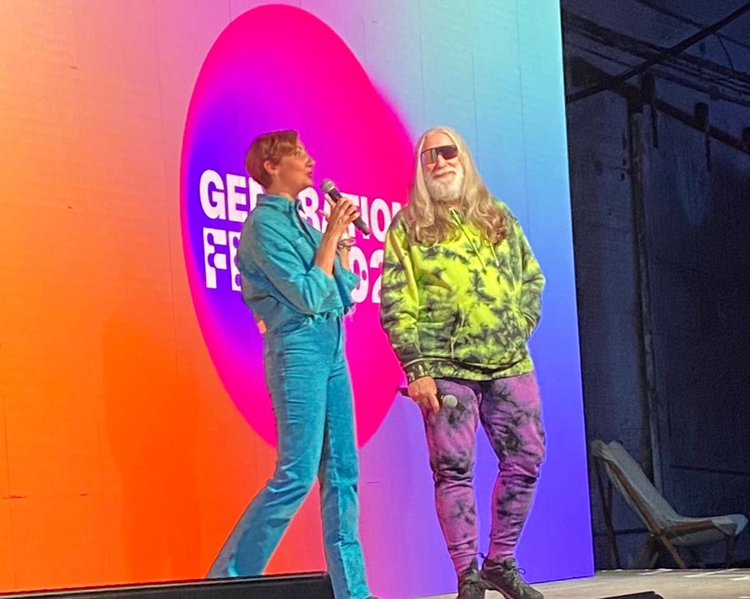thoughtforfood_'s tweet photo. The icon &amp; legend @tommiesunshine 😎 (EDM producer, DJ, activist &amp; adjunct professor at @nyutisch) is closing out #GenerationFest to talk with @christinergould on #music as an agent of social change⚡️✊⚡️

#GenerationFest https://t.co/Ul05KRs6H3