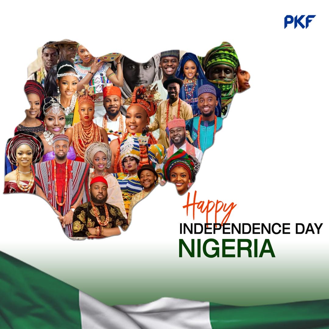 PKFNigeria's tweet photo. On the occasion of our 62nd Independence Anniversary, we celebrate our strengths, resilience and diversity.
Still we rise!

Happy celebrations🎉🇳🇬

#IndependenceDay
#Nigeria 
#giantofafrica https://t.co/4RYIfAnXDm