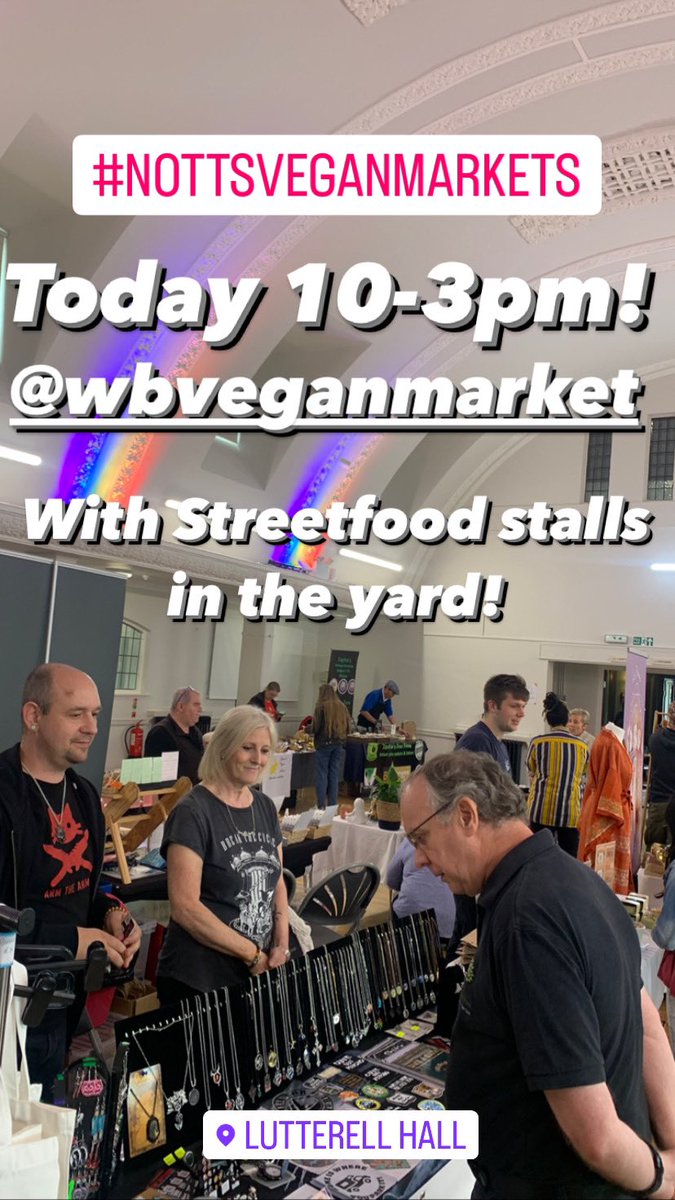 NottsVeganMkts's tweet photo. Today 10-3pm! #wbveganmarket #nottsveganmarkets https://t.co/iPLoLI9MDi