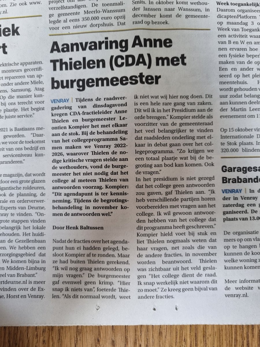 Goede conclusie in het midden. Wij weten soms ook niet meer wat jullie daar nog doen.