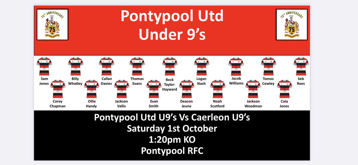 ppoolutdMandJ's tweet photo. Good luck to our under 9’s this afternoon.  If your at a loose end get down and support them. Enjoy it lads. https://t.co/YH3QFH7zZj