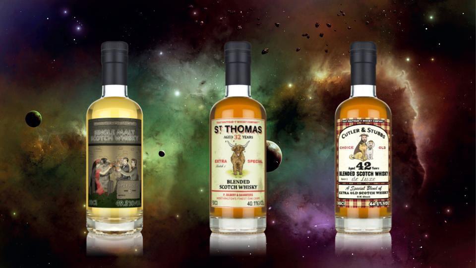 BoutiqueyDave's tweet photo. There is, of course, some great Scotch whiskies too.
A lovely young Speyside whisky, with a ghost story to tell.
Also two long aged Blended Scotch whiskies with labels reminiscent of days gone by, that we’ve ‘boutique-y-fied.
 #FinestOak #ExtraOld #Deluxe https://t.co/t7vmDqOS1U