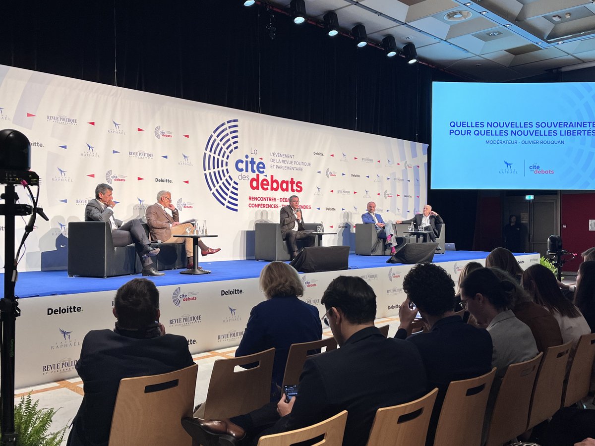🎙Cité des débats 2022 : "Quelles nouvelles souverainetés pour quelles nouvelles libertés ?" avec @patrick01martin, <a href="/JPM3364/">Jean Paul Mazoyer</a>, <a href="/saintgobain/">Saint-Gobain</a> 

Suivez la prise de parole de <a href="/G_Monsellato/">Gianmarco Monsellato</a>, CEO Deloitte France 👇
<a href="/Citedesdebats/">La Cité des débats</a> <a href="/RevuePol/">Revue Politique</a> <a href="/VilleStRaphael/">Ville de Saint-Raphaël</a> <a href="/orouquan/">olivier rouquan</a>