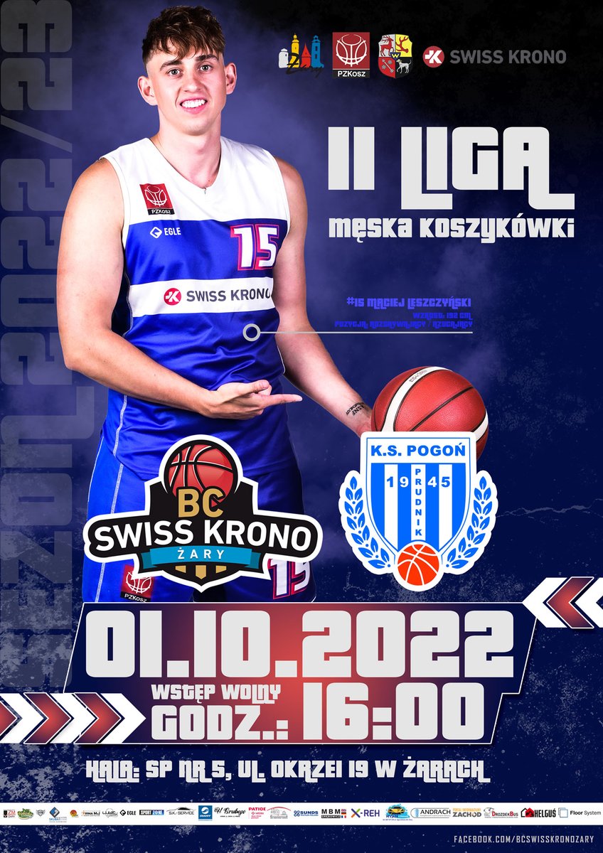 ZaryBc's tweet photo. 💥GAMEDAY 💥 II LIGA 💥 
⏱️ Godz 16.00 ‼️
🆚 KS Pogoń Prudnik  - Koszykarska Stolica Opolszczyzny 
👉 Walczymy ⚔️⚔️⚔️
👉 Bądźcie z Nami 👏🥁
🏰 Twierdza Żary 

#bcswisskronozary https://t.co/vFDxxEwQ90