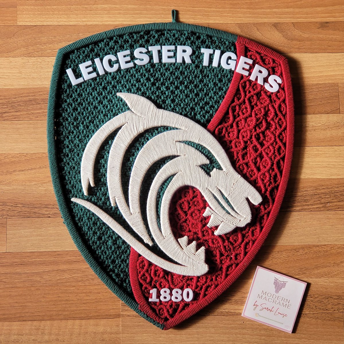 ModernMacrameSL's tweet photo. Hoping that @LeicesterTigers smash their game today.

#leicestertigers #Rugby #RugbyChampionship #RugbyLeague #macrame #artist #handmade #madetoorder https://t.co/DNGA1X5C4E